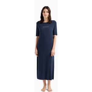 Emporio Armani 262752_4r314 3/4 Sleeve Long Dress Blauw L Vrouw