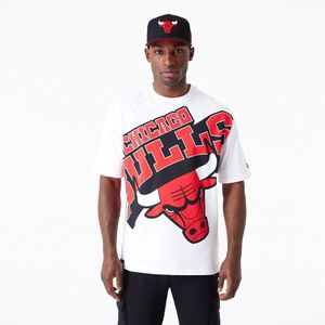 New Era Nba Large Wrdmrk Chicago Bulls T-shirt Rood S Man