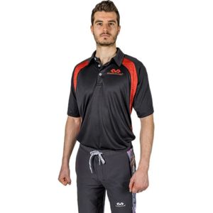 Mc David - Slam Dunk - Poloshirt - Zwart met Rode Strepen