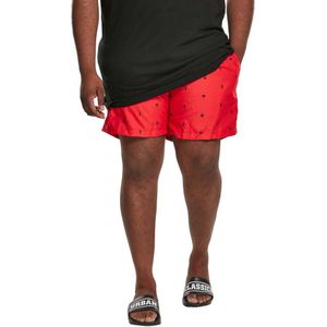 Urban Classics Embroidery Swimming Shorts Rood S Man