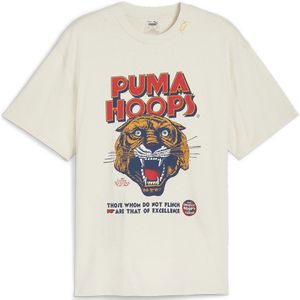 Puma Showtime 1 Short Sleeve T-shirt Beige M Man