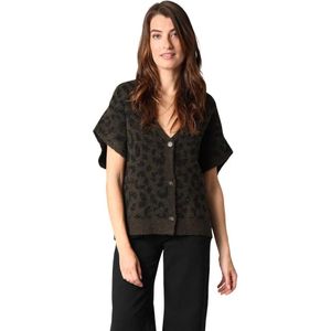 Deeluxe - Nerile - Gebreid Vest - Luipaardprint - Mouwloos