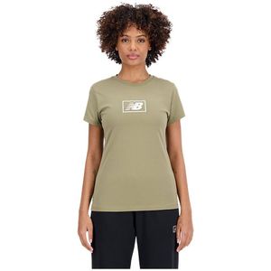 New Balance Essentials Americana Jersey Athletic Fit Short Sleeve T-shirt Groen M Vrouw