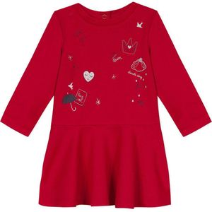 3pommes Miss Chelsea Mini Short Dress Rood 18-24 Months