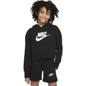 Nike Sportswear Club French Terry Cropped Sweatshirt Zwart 13-15 Years Meisje