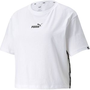 Puma Power Cropped Short Sleeve T-shirt Wit L Vrouw