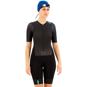 Huub - Eternal Aero LC - Triatlonpak - Zwart/Mint - Korte Mouw