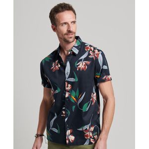 Superdry Vintage Hawaiian Short Sleeve Shirt Blauw S Man