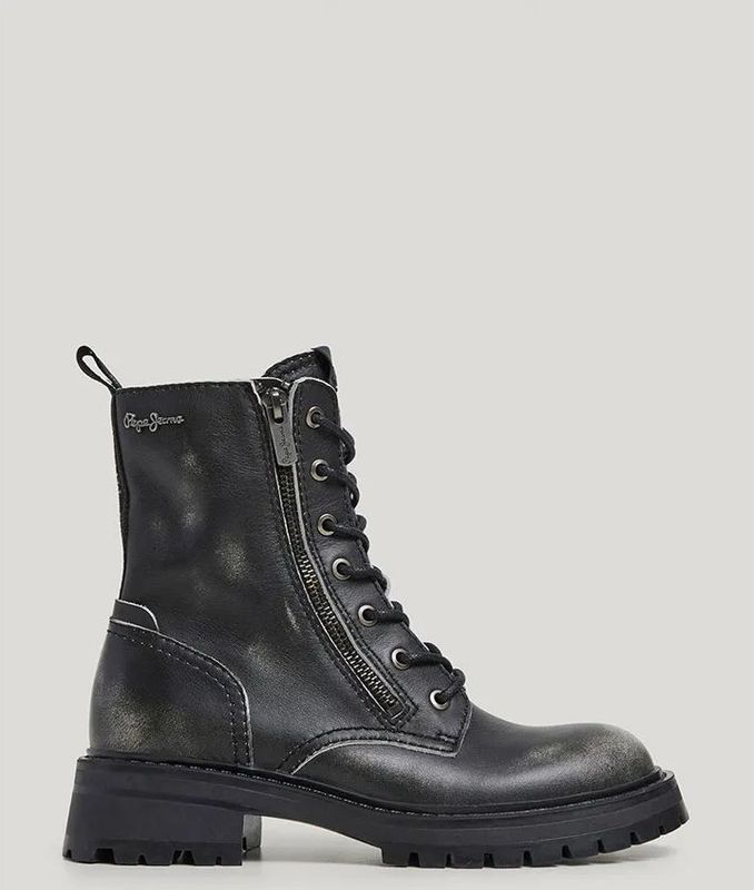 Pepe Jeans - Kane Rub - Enkellaarsjes - Leren