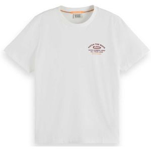 Scotch & Soda Chest Artwork T-shirt Met Korte Mouwen