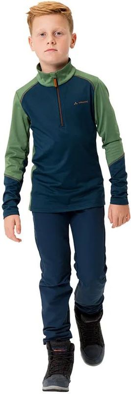 VAUDE - Kids Livigno - Fleece Vest - Groen - Stretchmateriaal
