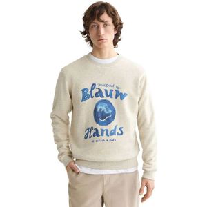 Scotch & Soda - Denim Washed Artwork - Sweatshirt - Blauw - Katoen