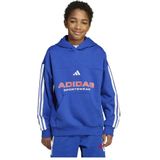 adidas - Hoodie - Fleece - Zwart - Losvallend - Capuchon