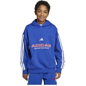 adidas - Hoodie - Fleece - Zwart - Losvallend - Capuchon