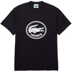 Lacoste Th7086 Short Sleeve T-shirt Zwart S Jongen
