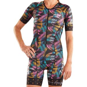 Zoot Ltd Aero Ali´i 19 Race Suit Short Sleeve Trisuit Veelkleurig XS Vrouw