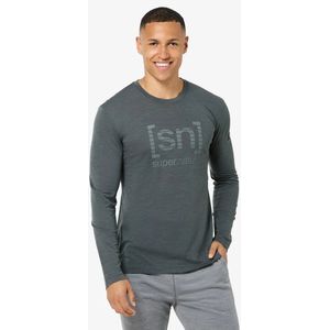 Super.natural Grid Logo T-shirt Met Lange Mouwen