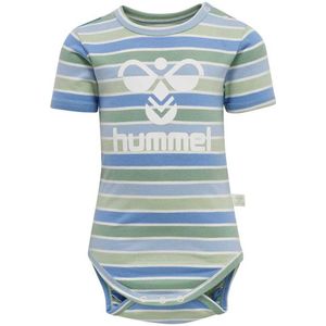 Hummel Pelle Short Sleeve Body Blauw 0-1 Months Jongen