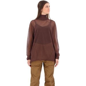 G-star Sheer Loose Turtle Neck Sweater Bruin XL Vrouw