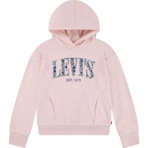 LEVI'S - Kids Seasonal Hoodie - Meisjes - Grijs - Katoen