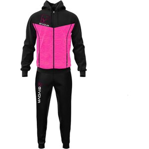 Givova Visa Melange Tracksuit Zwart,Roze 5 Years Jongen