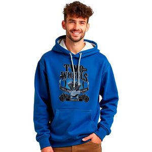 Kruskis Two Wheels Two Colour Hoodie