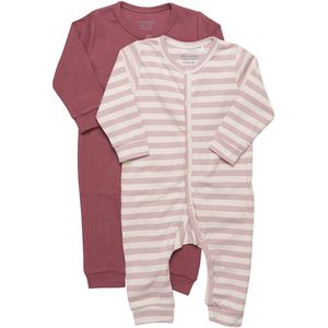 Minymo 2 Pack Jumpsuit Roze 12 Months