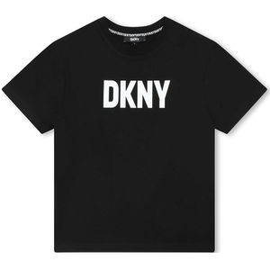 Dkny D60038 Short Sleeve T-shirt Zwart 12 Years