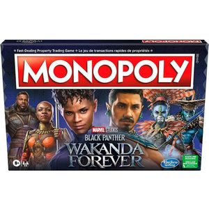 Hasbro Monopoly Black Panther Board Game Zilver