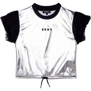 Dkny D35r74-016 Short Sleeve T-shirt Grijs 8 Years