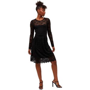 Vila Kalila Long Sleeve Dress Zwart XS Vrouw