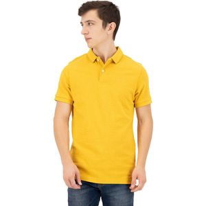 Superdry Classic Pique Short Sleeve Polo Geel S Man