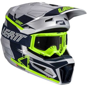LEATT 3.5 V25 Helm - Inclusief Leatt Velocity 4.5 Bril - Zwart - Veiligheidsmateriaal
