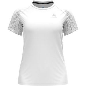 Odlo Essential Imprime Short Sleeve T-shirt Wit XS Vrouw