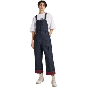 G-star E Lined Bib Overall Jumpsuit Blauw M Vrouw