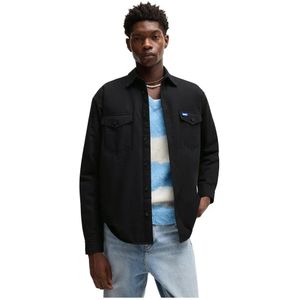 Oversized-Fit Overshirt - Oxfordkatoen - Vulling - Groen