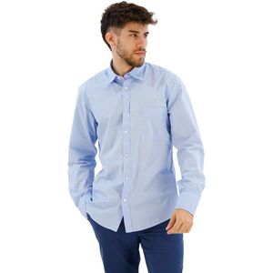 BOSS - Relegant Overhemd - Lichtblauw - Katoen - Regular-fit