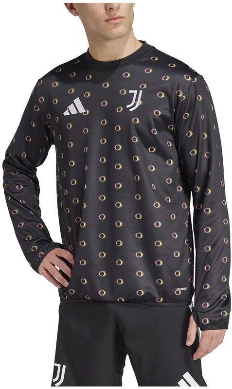 Adidas - Juventus 24/25 - Warm Voor De Wedstrijd T-shirt - Met Lange Mouwen