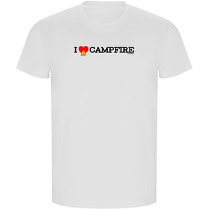 Kruskis I Love Campfire Eco Short Sleeve T-shirt Wit S Man