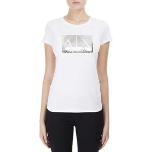 Armani Exchange 8nytdl Short Sleeve T-shirt Wit XL Vrouw