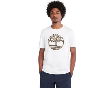 Timberland Tree Logo Seasonal Camo Short Sleeve T-shirt Wit S Man
