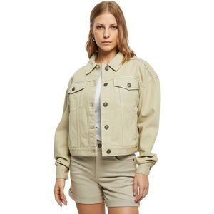 Urban Classics Oversized Colored Denim Jacket Beige L Vrouw