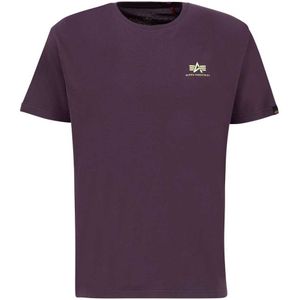 Alpha Industries Backprint Short Sleeve T-shirt Paars 2XL Man
