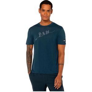 Super.natural - HIKING T-shirt - Korte Mouwen - Groen - 50% Merinowol 50% Polyester