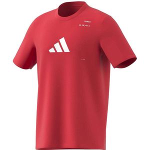 Adidas - Category Graphic - T-shirt - Katoenmix - Met Korte Mouwen