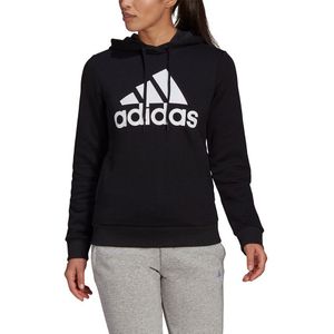 Adidas Essentials Logo Hoodie Zwart XL / Regular Vrouw