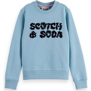Scotch & Soda Regular Fit Garment Dyed Front Artwork Sweatshirt