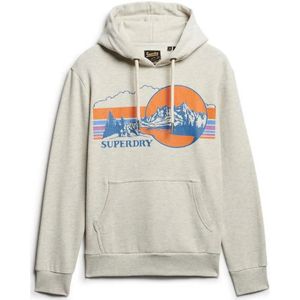Superdry Outdoor Graphic Stripe Hoodie Grijs Man