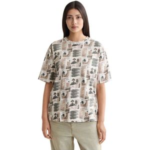 Scotch & Soda All Over Printed Loose Fit T-shirt Met Korte Mouwen