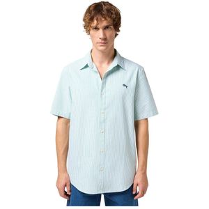 Wrangler 112352840 Short Sleeve Shirt Groen XL Man